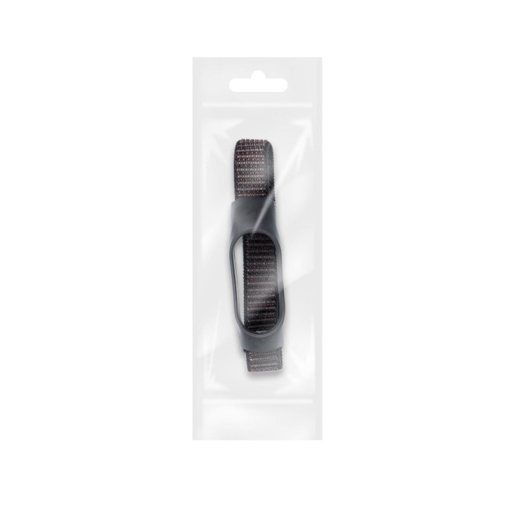 Strap nylon for XIAOMI Mi Band 5 / 6 / 7 black (05)