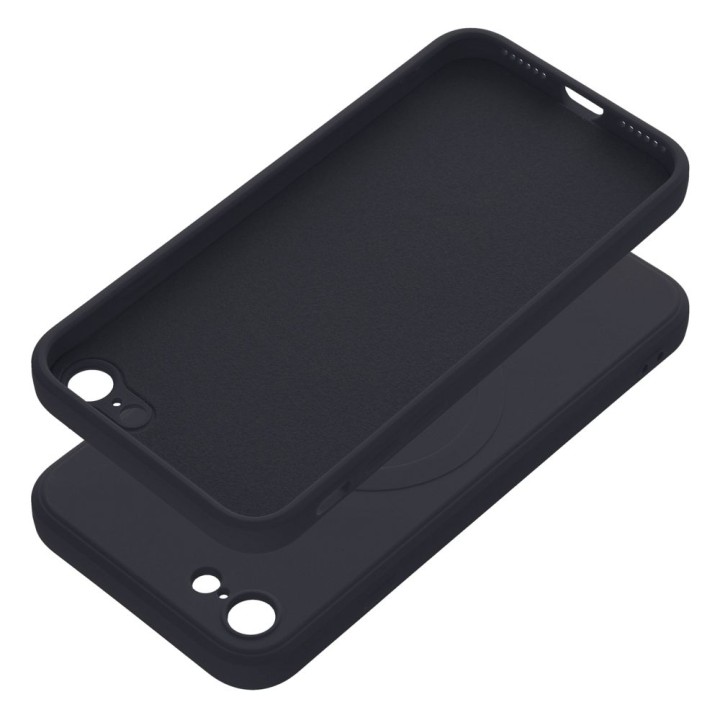 Чехол для iPhone 7 / 8 / SE 2020 / SE 2022 Silicone Mag Cover совместимый с MagSafe (camera protection) черный
