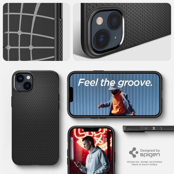 SPIGEN case LIQUID AIR for IPHONE 14 matte black