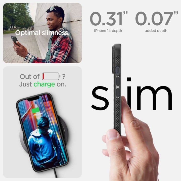 SPIGEN чехол LIQUID AIR для IPHONE 14 matte black