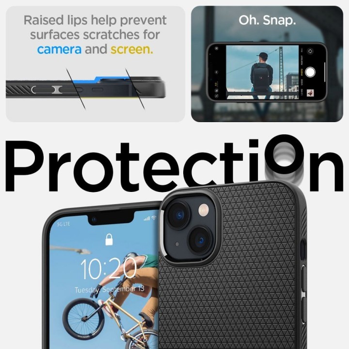 SPIGEN case LIQUID AIR for IPHONE 14 matte black