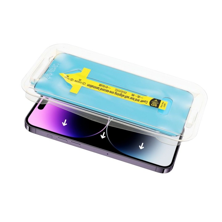 Tempered glass 5D Full Glue for iPhone X Tempered Glass with applicator black