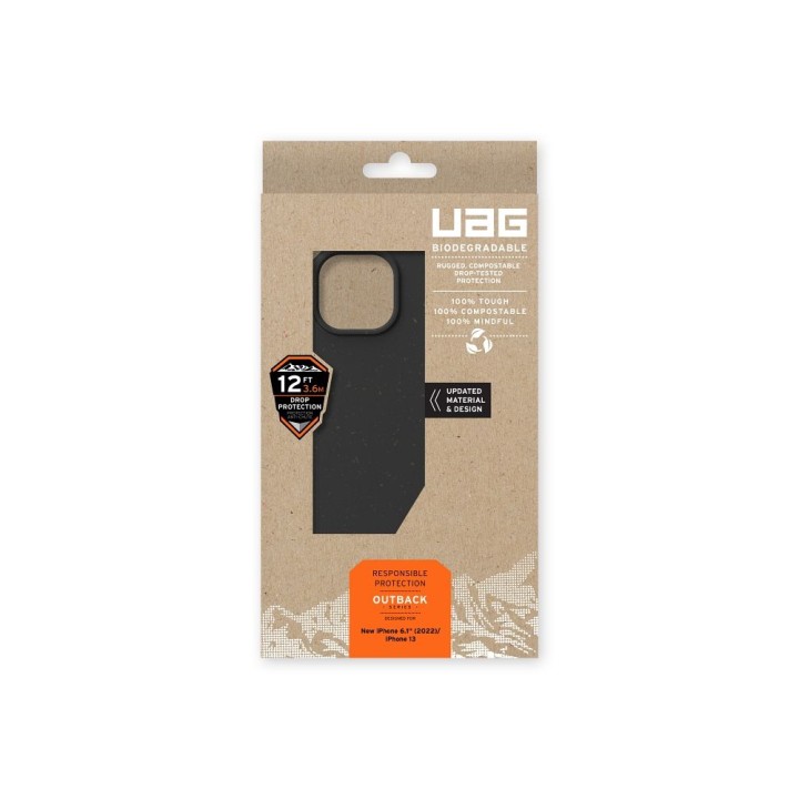 UAG Urban Armor Gear case BIODEGRADABLE OUTBACK for IPHONE 14 Plus black