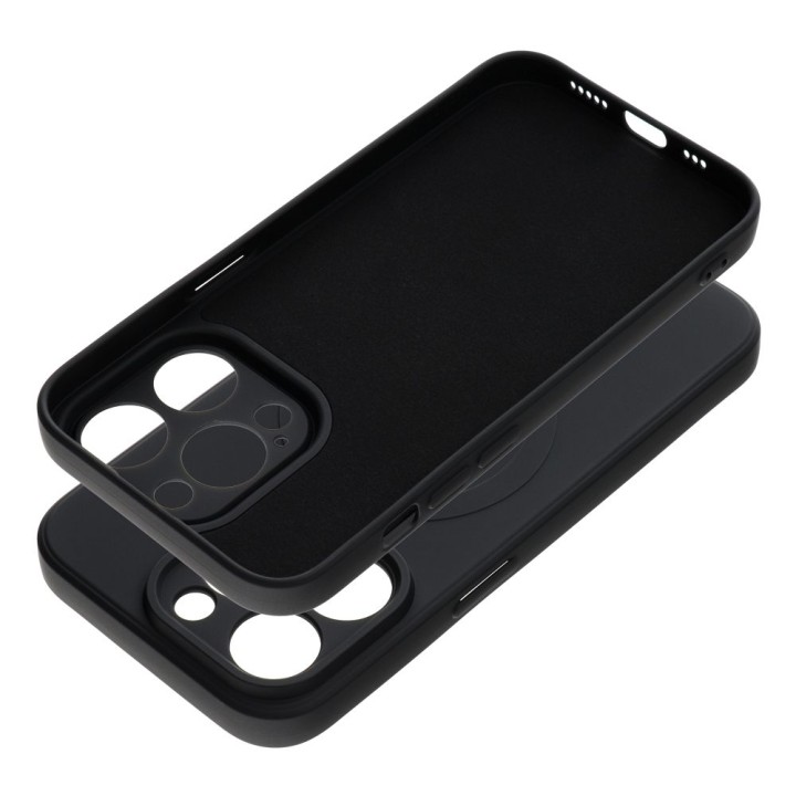 Чохол для iPhone 14 PRO Silicone Mag Cover сумісний з MagSafe (camera protection) чорний