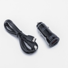 Car charger Blue Star USB C + USB A QC3.0 PD AFC PPS 3A 25W + cable USB C to USB C black