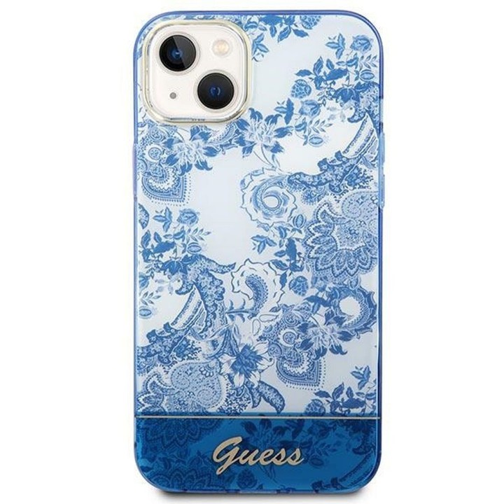 GUESS чохол для IPHONE 14 Plus GUHCP14MHGPLHB (IML Electro Cam TDJ) синій
