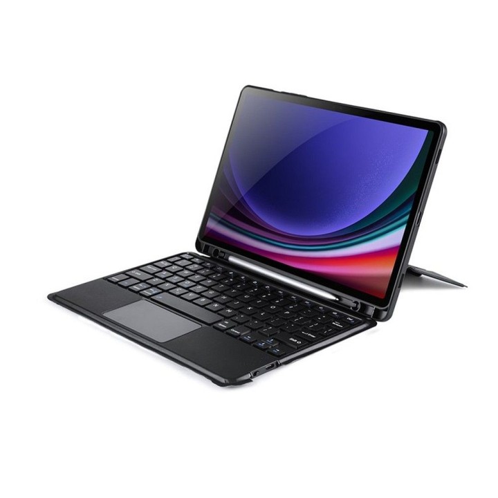 DUX DUCIS case DK foldable with a wireless keyboard for SAMSUNG Tab S9/S9FE/S10FE black
