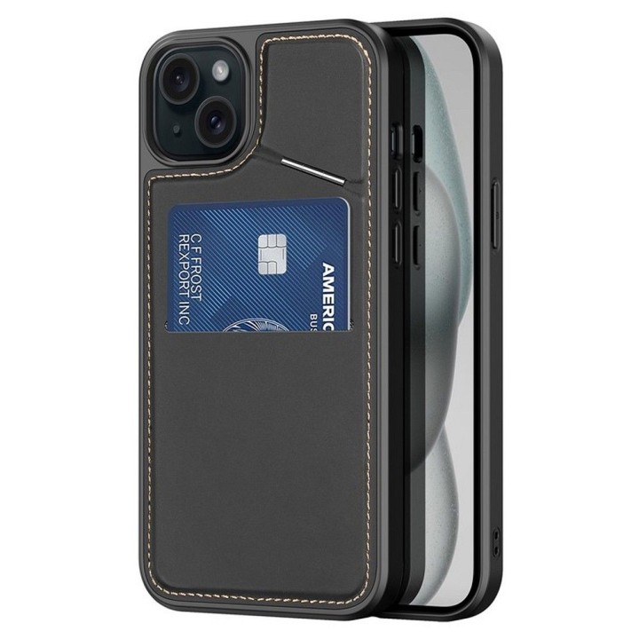 DUX DUCIS case RAFI II MAG with a stand compatible with MagSafe for IPHONE 15 Plus black