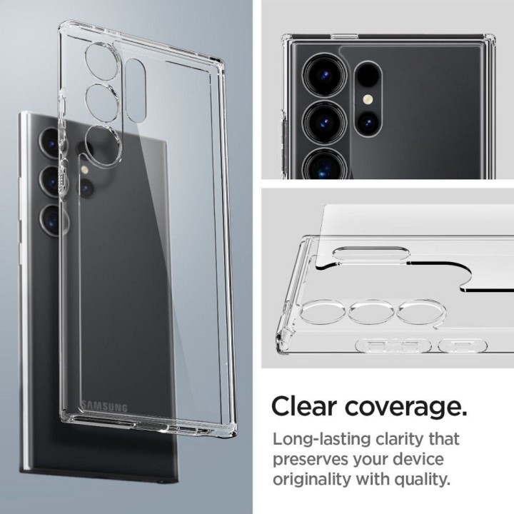 Case SPIGEN Ultra Hybrid for SAMSUNG S24 ULTRA crystal clear