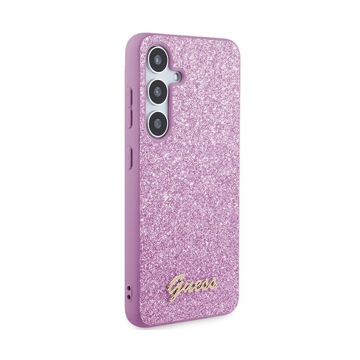 GUESS чохол для SAMSUNG S24 GUHCS24SHGGSHU (Glitter Script) фіолетовий