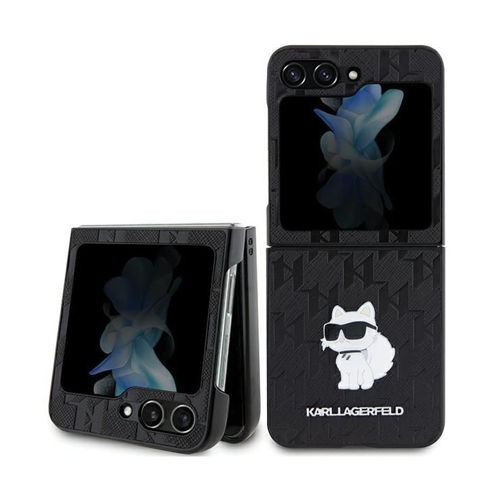 KARL LAGERFELD чохол для SAMSUNG З FLIP 5 KLHCZF5SAPCHNPK (Saffiano Моно Choupette PIN) чорний