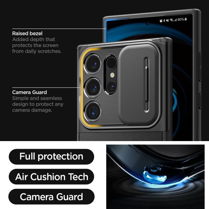 Чохол SPIGEN Optik Armor для SAMSUNG S24 ULTRA black