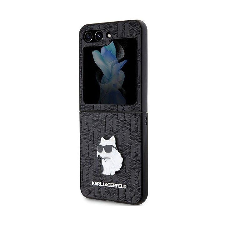 KARL LAGERFELD чохол для SAMSUNG З FLIP 5 KLHCZF5SAPCHNPK (Saffiano Моно Choupette PIN) чорний