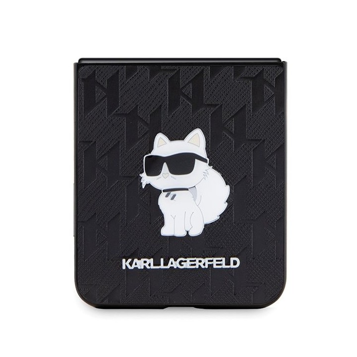 KARL LAGERFELD чохол для SAMSUNG З FLIP 5 KLHCZF5SAPCHNPK (Saffiano Моно Choupette PIN) чорний