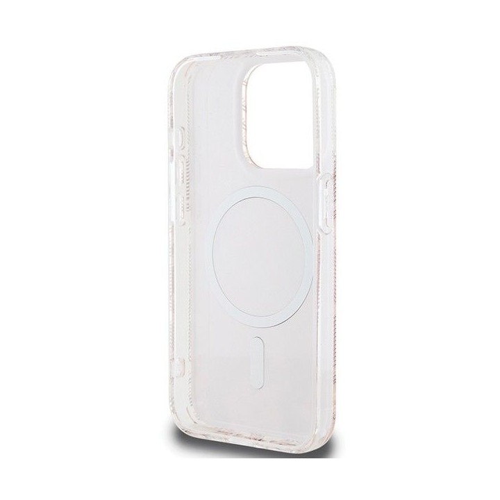 GUESS case for IPHONE 15 Pro Max compatible with MagSafe GUHMP15XHGCUSTGP (IML GCUBE) pink