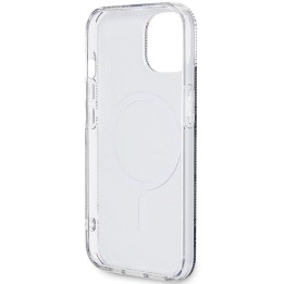 GUESS чехол для IPHONE 15 Plus совместимый с Magsafe GUHMP15MHGCUSTGK для iPhone 15 Plus (IML GCUBE) черный