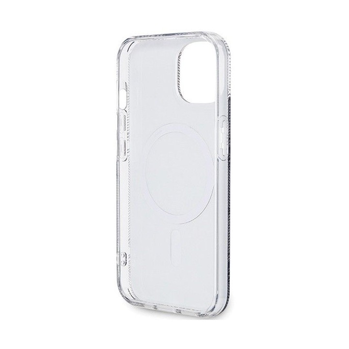 GUESS case for IPHONE 15 Plus compatible with Magsafe GUHMP15MHGCUSTGK for iPhone 15 Plus (IML GCUBE) black