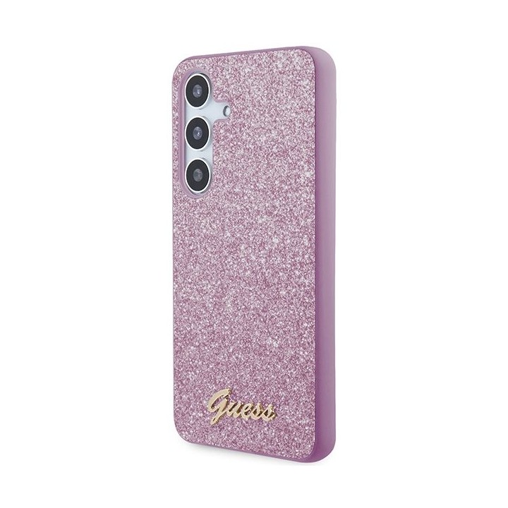 GUESS чохол для SAMSUNG S24 GUHCS24SHGGSHU (Glitter Script) фіолетовий