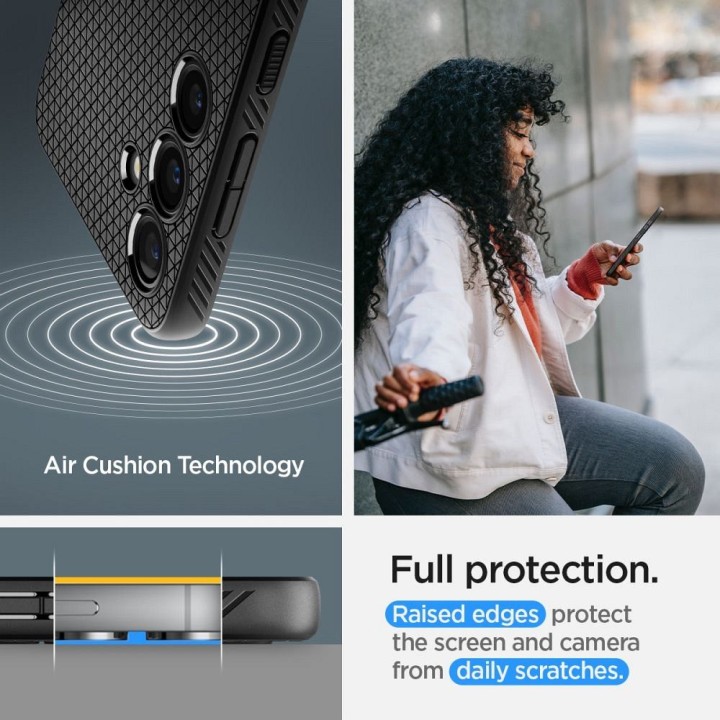 SPIGEN case LIQUID AIR for SAMSUNG S24 matte black