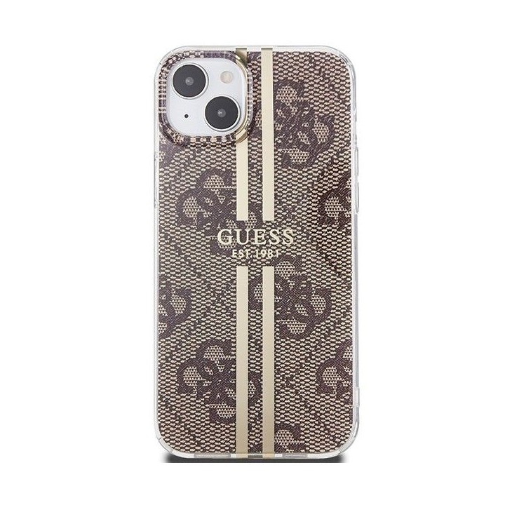 GUESS case for IPHONE 15 Plus GUHCP15MH4PSEGW (4G Gold Stripe) brown