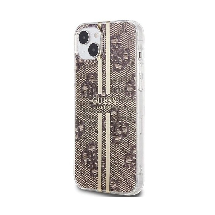 GUESS case for IPHONE 15 Plus GUHCP15MH4PSEGW (4G Gold Stripe) brown