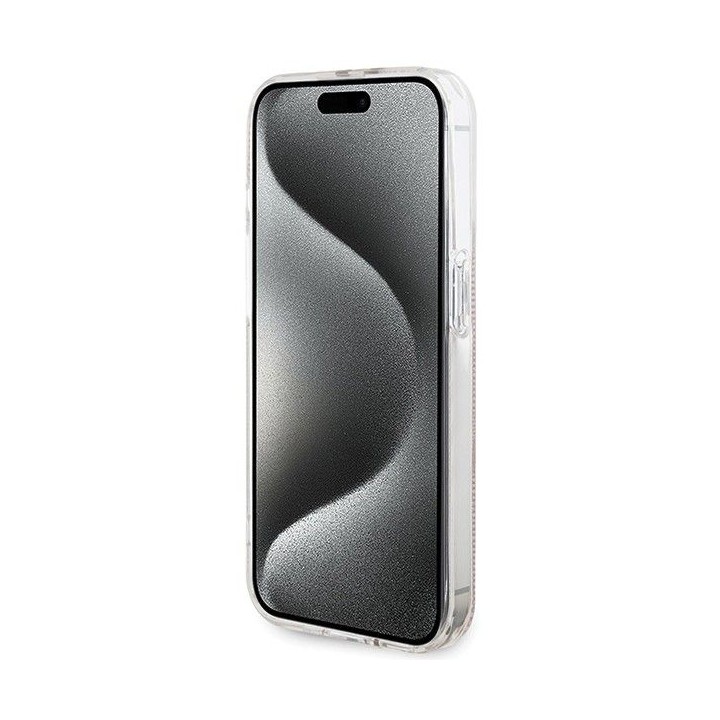 GUESS case for IPHONE 15 Pro GUHCP15LH4PSEGP (4G Gold Stripe) pink