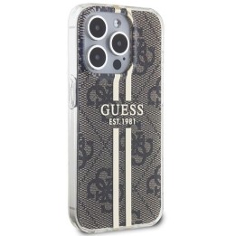 GUESS case for IPHONE 15 Pro GUHCP15MH4PSEGW (4G Gold Stripe) brown