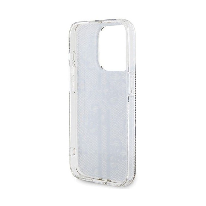 GUESS чехол для IPHONE 15 Pro GUHCP15MH4PSEGW (4G Gold Stripe) коричневый