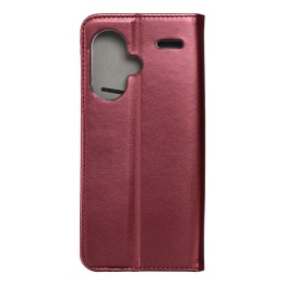 Чехол с клапаном для Xiaomi Redmi NOTE 13 PRO PLUS 5G Smart Magneto бордовый
