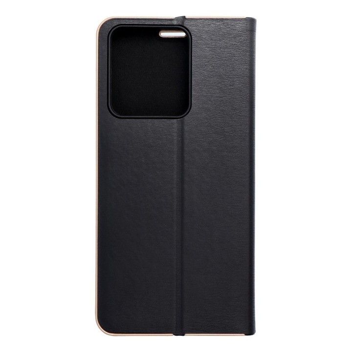 Чехол с клапаном для Xiaomi Redmi NOTE 13 4G Luna Book Gold черный