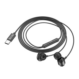 Навушники дротові вкладиші USB C Hoco M122 чорні