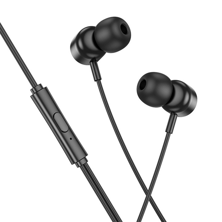 Проводные наушники-вкладыши USB C Hoco M122 черные