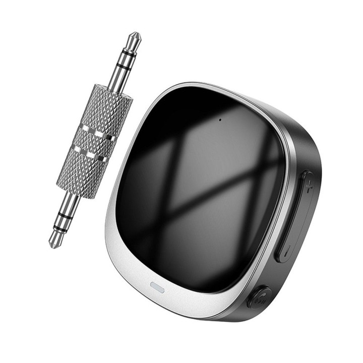 Adapter AUX Bluetooth Jack 3,5 mm Hoco with display E80 black