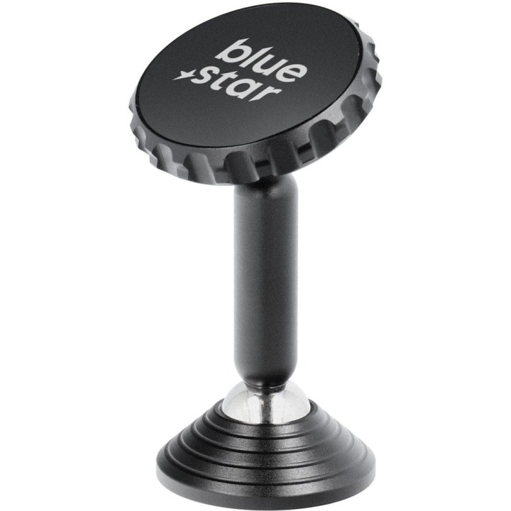 Magnetic car phone holder Blue Star Long Stick for dashboard black