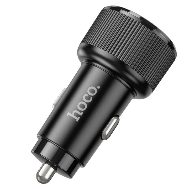 Автомобильное зарядное устройство Hoco 2 x USB C QC PD 50W NZ14B черное