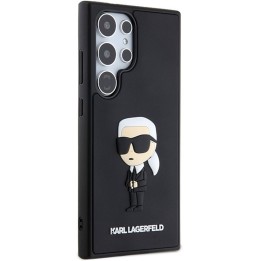 KARL LAGERFELD case for SAMSUNG S24 Ultra KLHCS24L3DRKINK (3D RUBBER IKONIK NFT) black