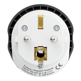Adapter podróżny Blue Star GO TO Europe (Type E) 16A biały
