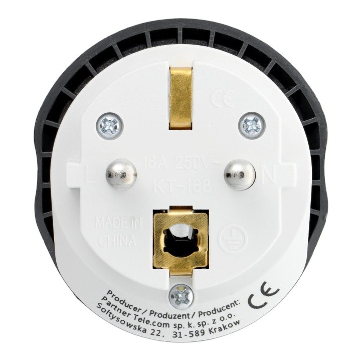 Travel adapter Blue Star GO TO Europe (Type E) 16A white
