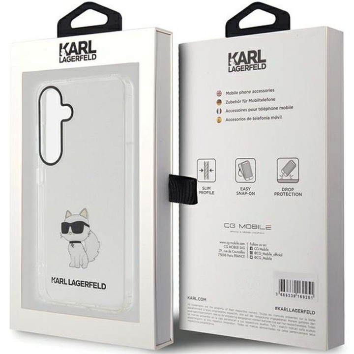 KARL LAGERFELD futerał do SAMSUNG S24 KLHCS24SHNCHTCT (IML NFT CHOUPETTE) transparentny