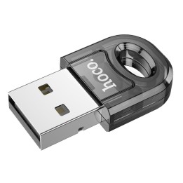 Адаптер USB A Bluetooth Hoco UA28 прозорий чорний