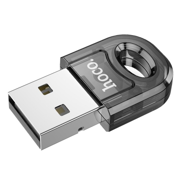 Адаптер USB A bluetooth Hoco UA28 прозорий чорний