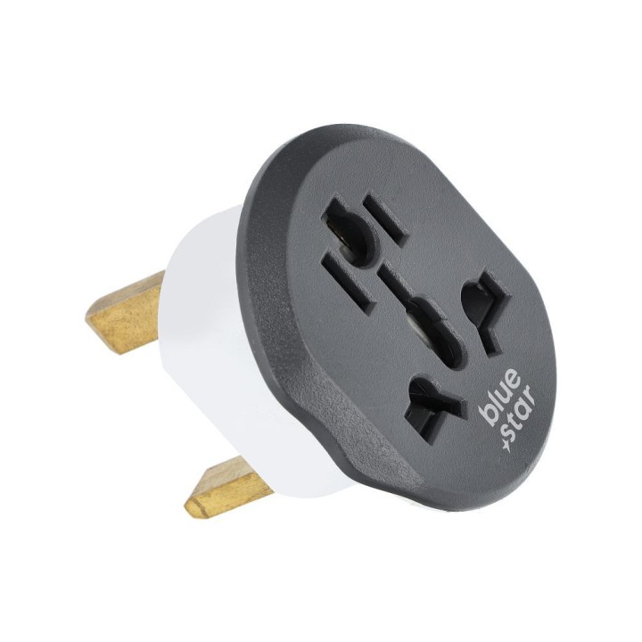 Adapter travel Blue Star GO TO UK (Type G) 13A white