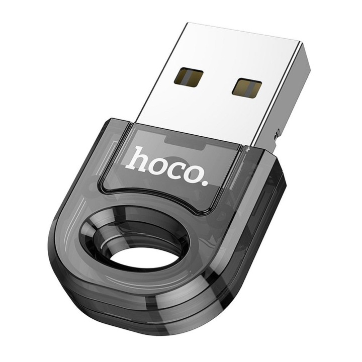 Адаптер USB A bluetooth Hoco UA28 прозорий чорний