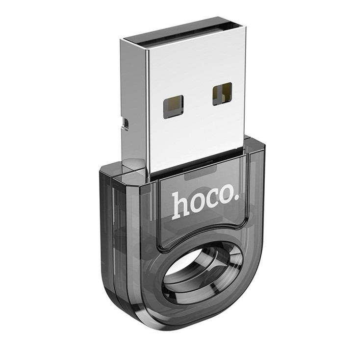 Адаптер USB A bluetooth Hoco UA28 прозорий чорний