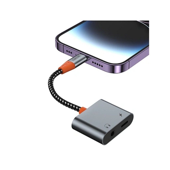 WiWU - Audio адаптер LT10 Тип C для Тип C + 3.5mm