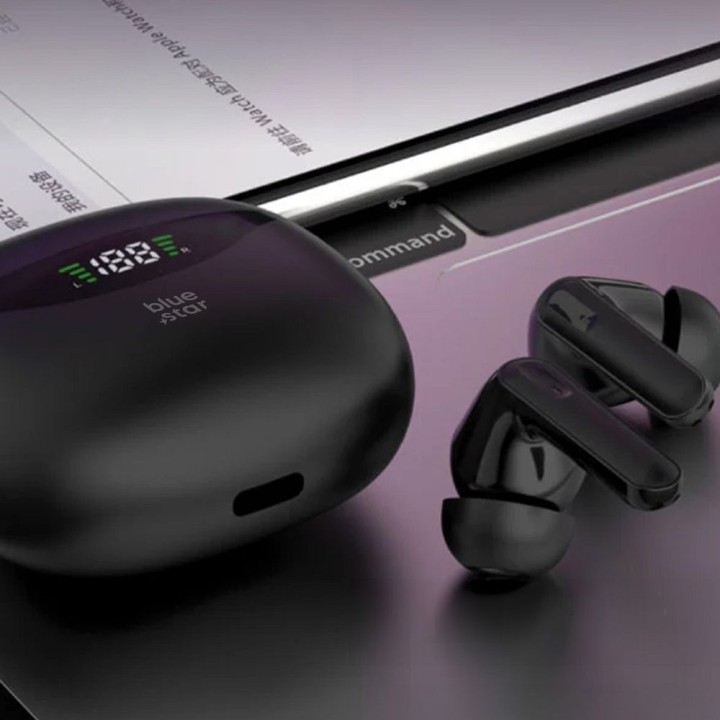 Wireless in-ear headphones Blue Star T60 TWS black