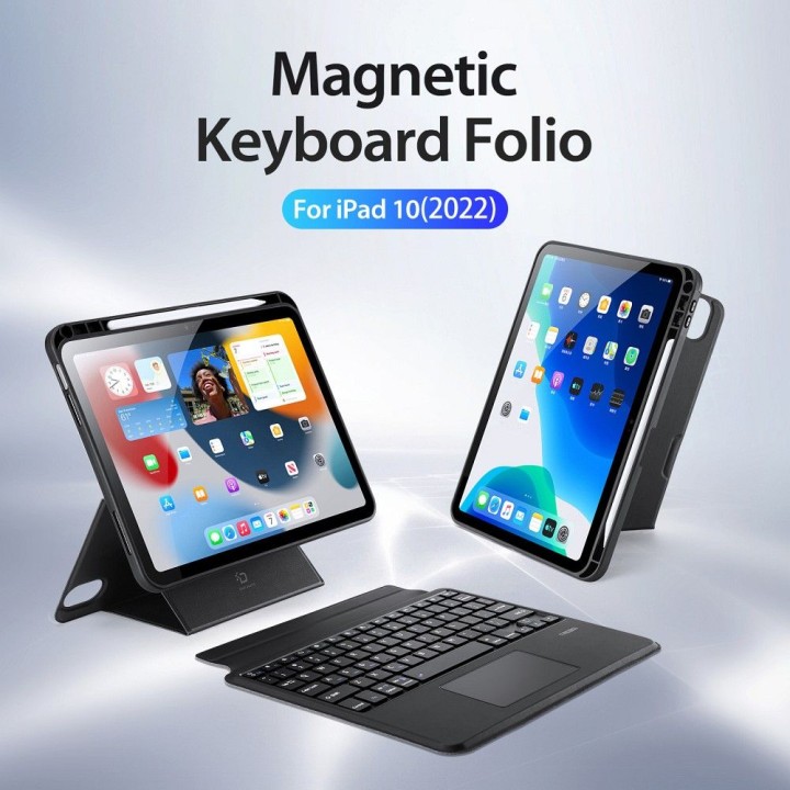 DUX DUCIS case DK foldable with keyboard wireless for iPad 10 (2022) black