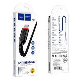 Кабель USB A для Lightning Hoco 2,4A 1 m X59 чорний