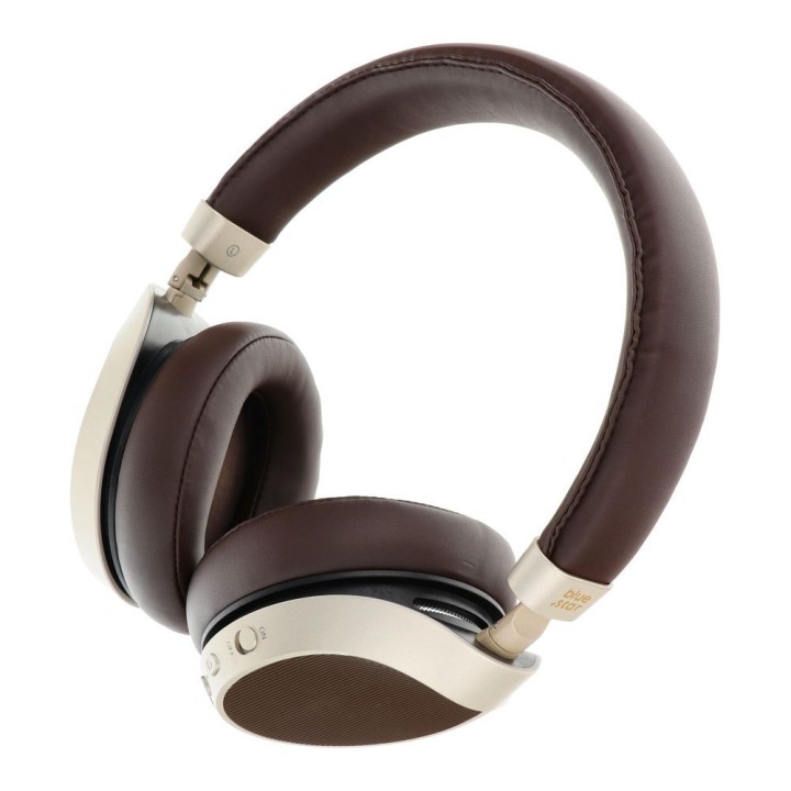 Wireless on-ear headphones Blue Star BH06 brown