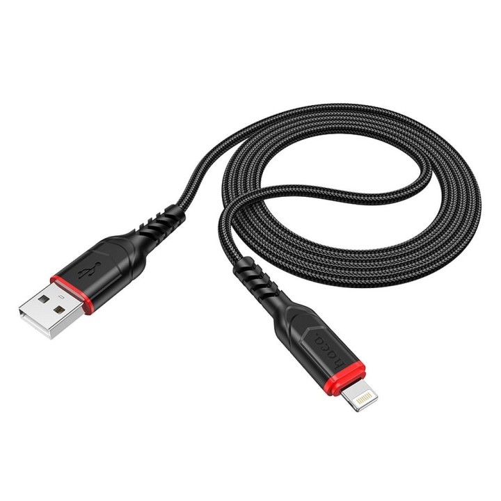 Cable USB A for Lightning Hoco 2,4A 1 m X59 black